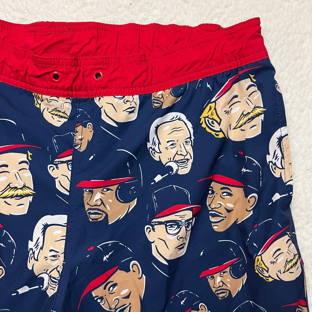 Baseballism Swim Trunks Mens XL Blue Legends Graphic Board Shorts 4-Way Stretch